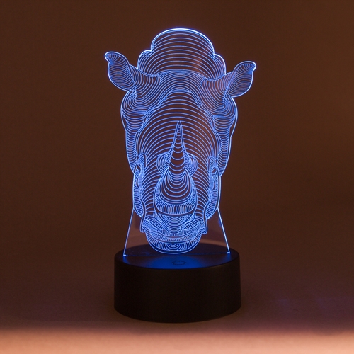 3D LED Night lamp Rhino